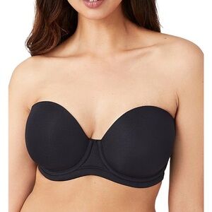 WACOAL | Red Carpet Convertible Strapless Bra | Black 38DD